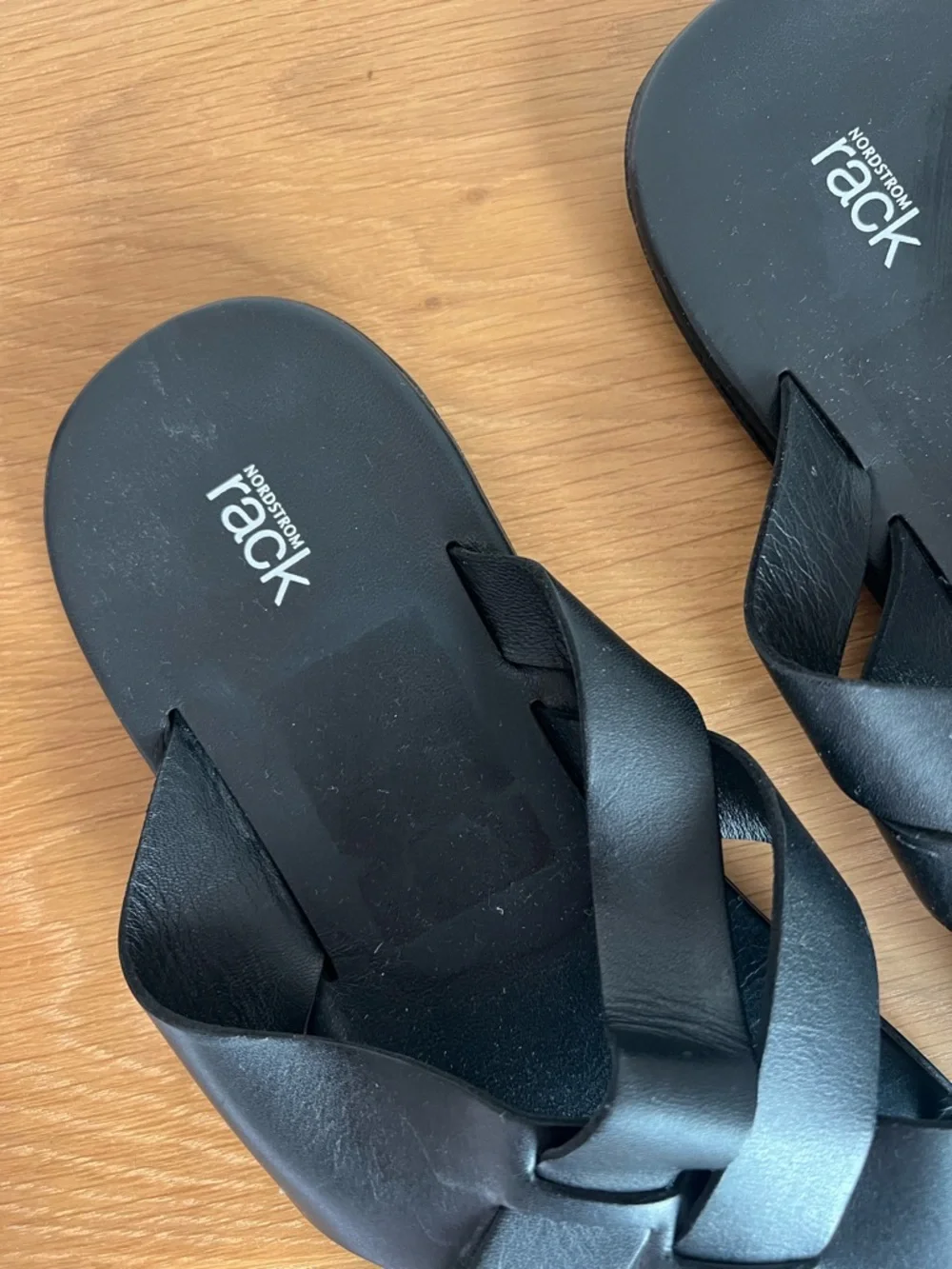 Nordstrom Rack Men’s Leather Slides Size 12 M